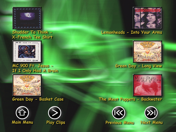 Rock Volume 2 Menu 3